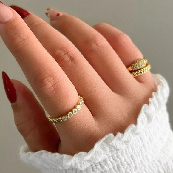 Bezel eternity ring N729 - Picture 3 of 8